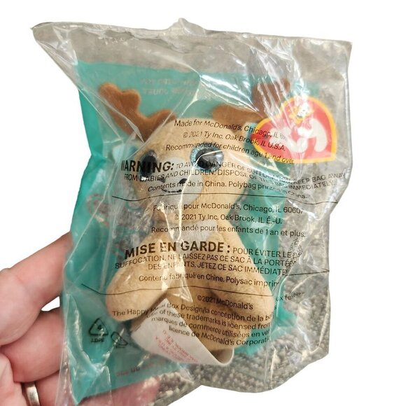 2020 2021 McDonald's Ty Teenie Beanie Set of 2 #2 Sage & #12 Glitzy - Picture 8 of 9